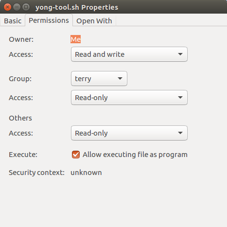 Properties-Ubuntu