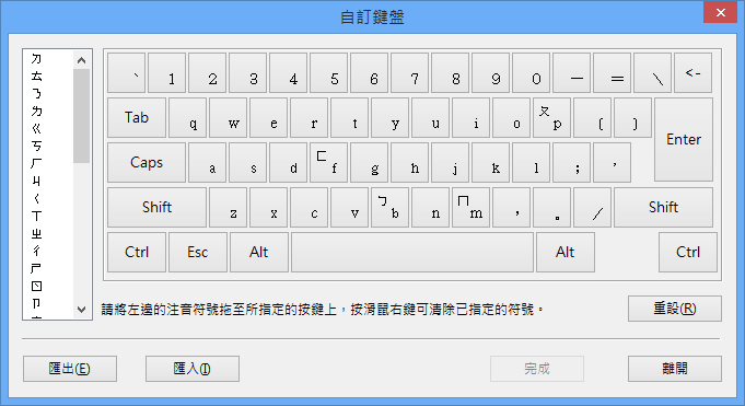 自訂鍵盤